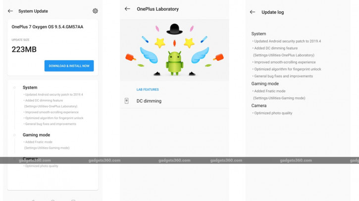 OnePlus 7 получил Oxygen OS 9.5.4 с DC Dimming и улучшениями фото