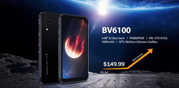 Защищенный смартфон с самым большим в мире дисплеем Blackview BV6100 сегодня в продаже за $149,99