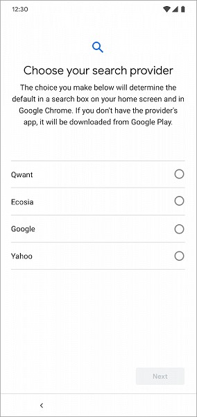 Европейские пользователи Android смогут выбирать поисковую систему по умолчанию
