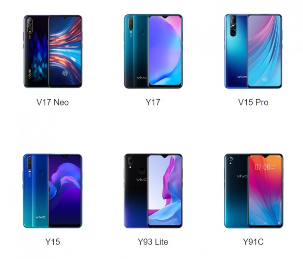 Vivo официально зашел на рынок смартфонов в Украине с 6 моделями