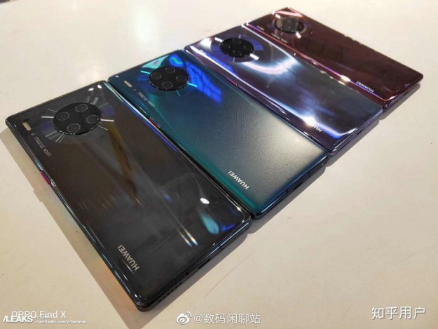 Huawei Mate 30 и Huawei Mate 30 Pro впервые позируют вместе, новые живые фото экрана-водопада