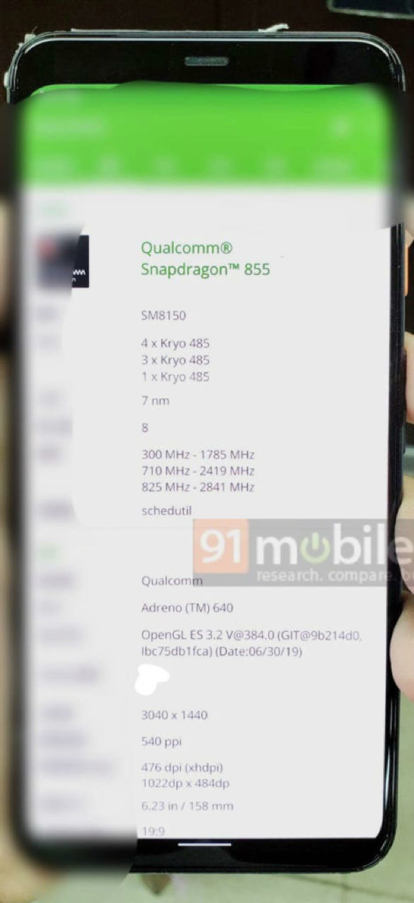 Подтвержденные характеристики Google Pixel 4 XL на фото