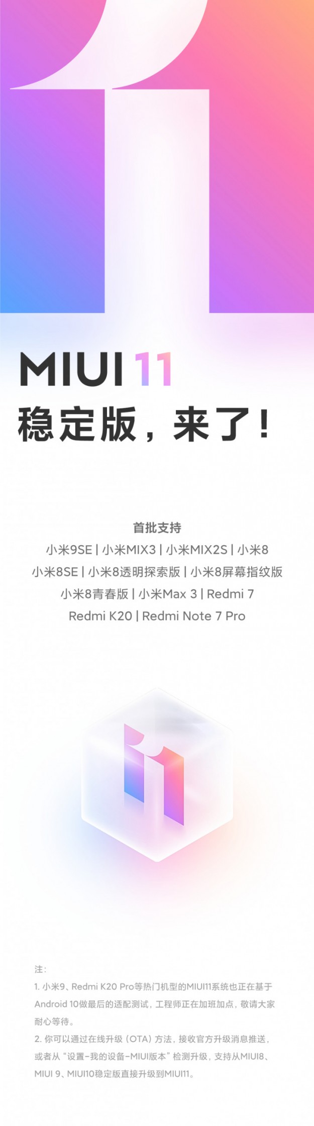 12 моделей Xiaomi и Redmi получили MIUI 11