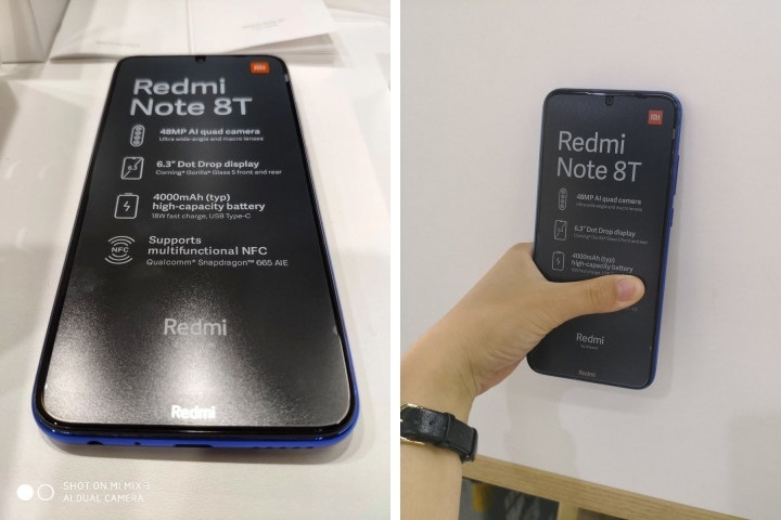 Xiaomi Redmi Note 8T замечен на реальных фотографиях