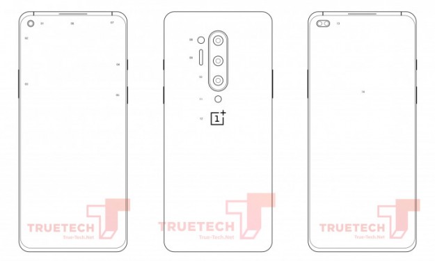 Новые схематические рендеры OnePlus 8 Pro подтвердили дизайн