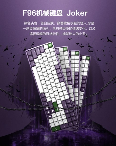 Механическая клавиатура злодей Джокер от Xiaomi появилась на краудфандингу