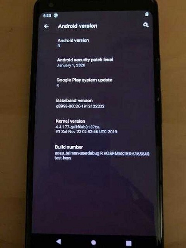 Новейший Android 11 засветился на Pixel 2 XL