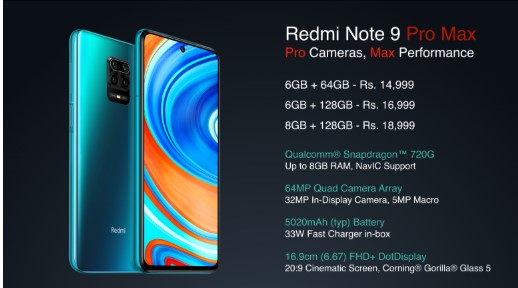 Презентация новой версии смартфонов Redmi: Note 9 Pro и Note 9 Pro Max