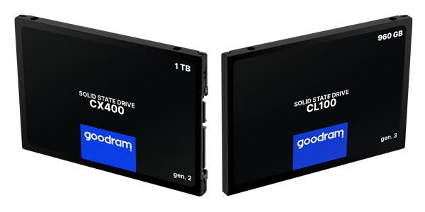 Накопители SSD CL100 и CX400  от GOODRAM получили обновление версии