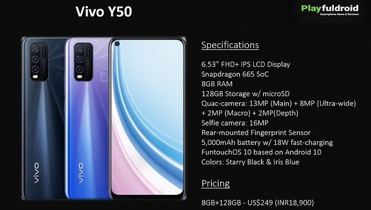 vivo Y50 представлен официально