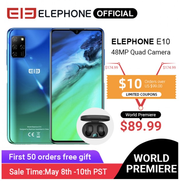 Elephone E10 - это самый доступный смартфон с мощной камерой по доступной цене $99,99！