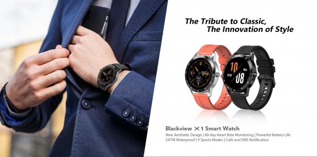 Blackview выпустили умные часы X1 и недорогой защищенный смартфон Android 10 BV5500 Plus