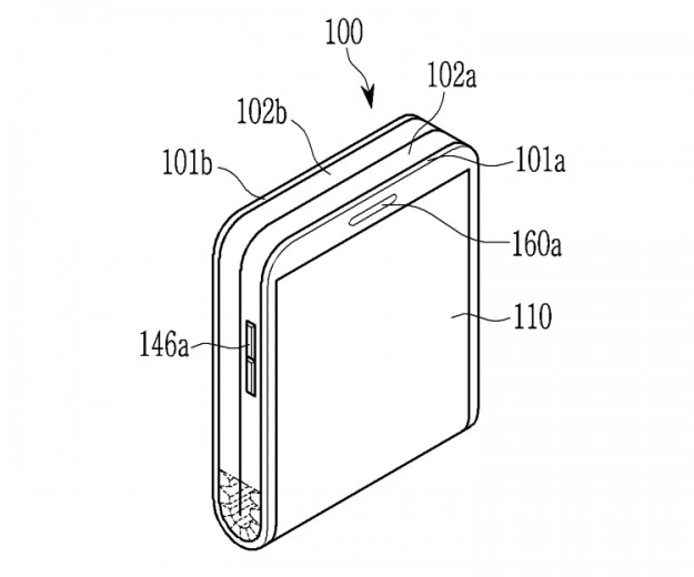 Samsung придумала смартфон-раскладушку с гибким экраном «наизнанку»