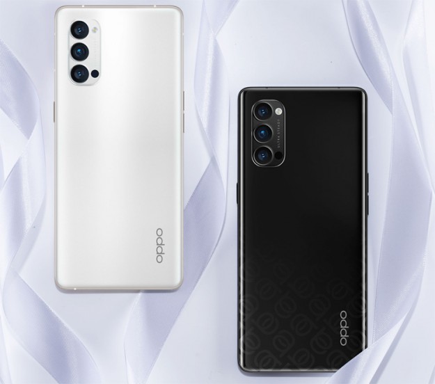 Черный и белый: 5G-смартфон OPPO Reno 4 Pro позирует на рендерах