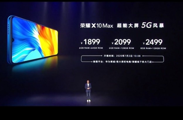 Экран диагональю 7,09 дюйма, MediaTek Dimensity 800, 5G, 48 Мп и 5000 мА·ч за 0. Представлен Honor X10 Max