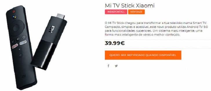 Стала известна цена приставки Xiaomi Mi TV Stick в Европе