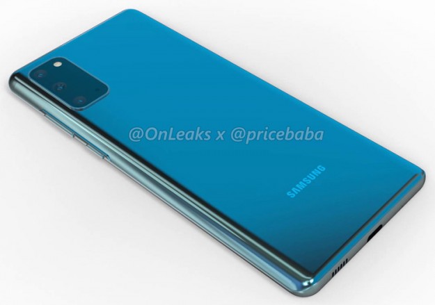 Качественные рендеры не оставляют секретов во внешности Samsung Galaxy S20 Fan Edition