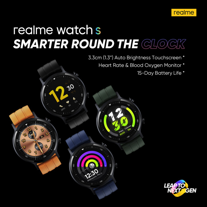 Realme Watch S: совсем другие часы готовы к релизу
