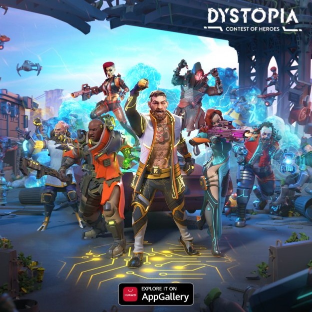 Huawei AppGallery стала первой платформой, где можно скачать новую мобильную игру Dystopia: Contest of Heroes