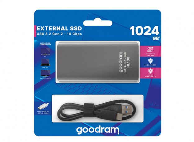 SSD HL100 - первый внешний накопитель GOODRAM