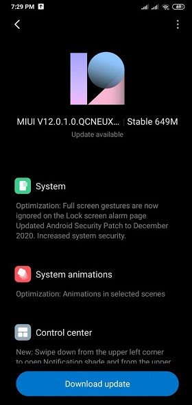 Владельцы украинской версии Redmi 8 начали получать обновление до MIUI 12