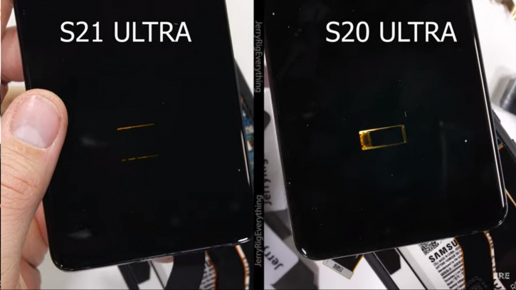 Samsung Galaxy S21 Ultra: новый сканер пальца наглядно на видео