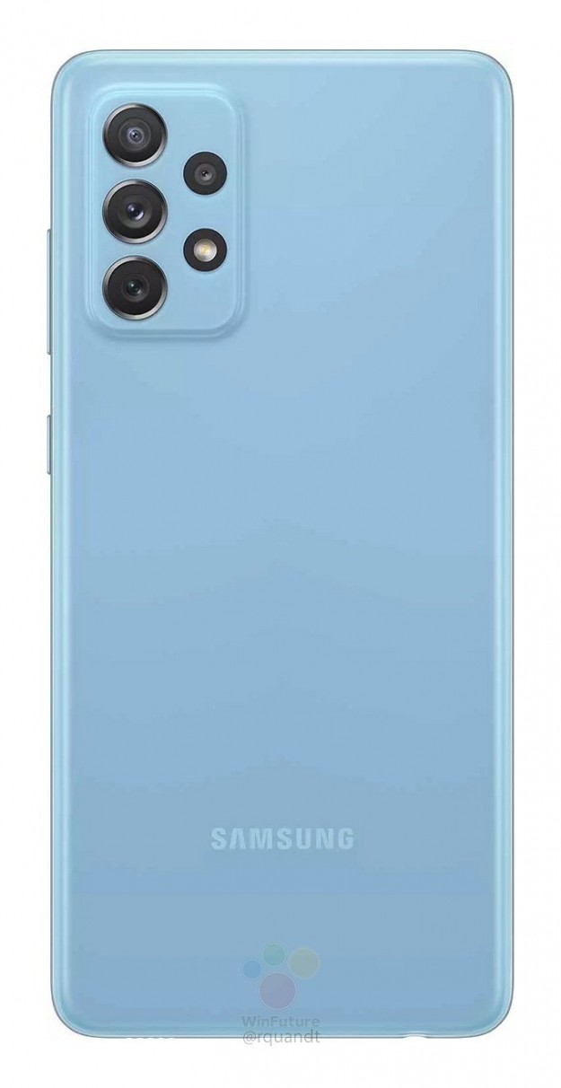 Samsung Galaxy A72: рендеры в четырех цветах и все детали