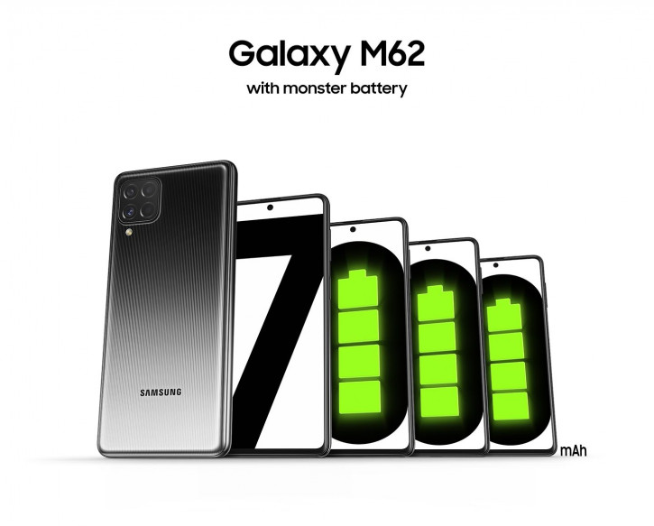 Дата анонса и полезное отличие Samsung Galaxy M62 от недавнего F62
