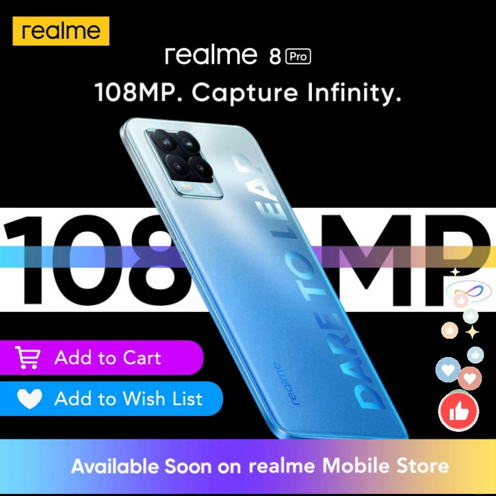 Realme 8 Pro появился на AliExpress за несколько часов до анонса