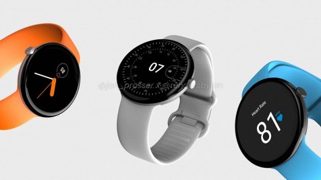 Умные часы Google Pixel Watch во всей красе - рендеры
