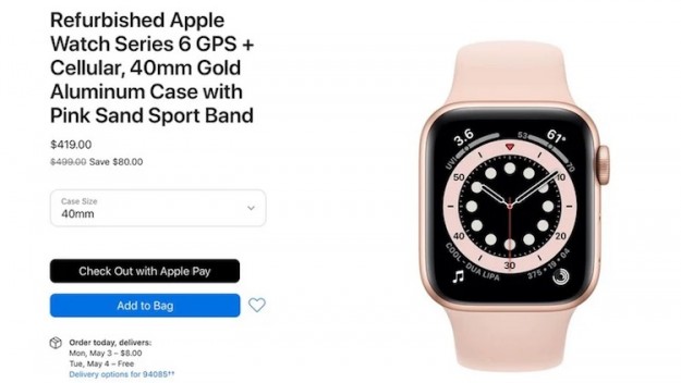Apple начала продавать восстановленные новейшие Watch Series 6 и Watch SE