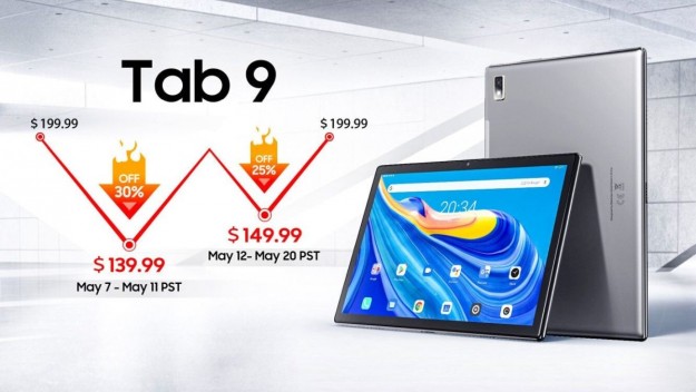 Blackview начала продажи бюджетного планшета Tab 9 со скидкой до 30% для первых покупателей