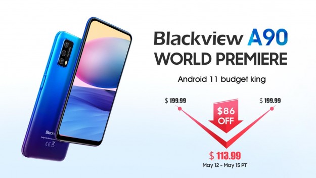 Новый бюджетный смартфон Blackview A90 уже доступен по цене $113,99