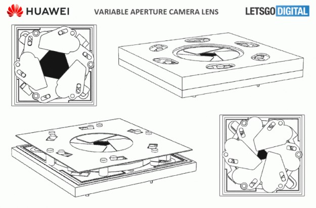 Huawei выдали патент на изменяемую диафрагму для камер смартфонов