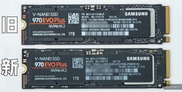 В накопителе Samsung 970 EVO Plus незаметно сменился контроллер, но хуже не стало