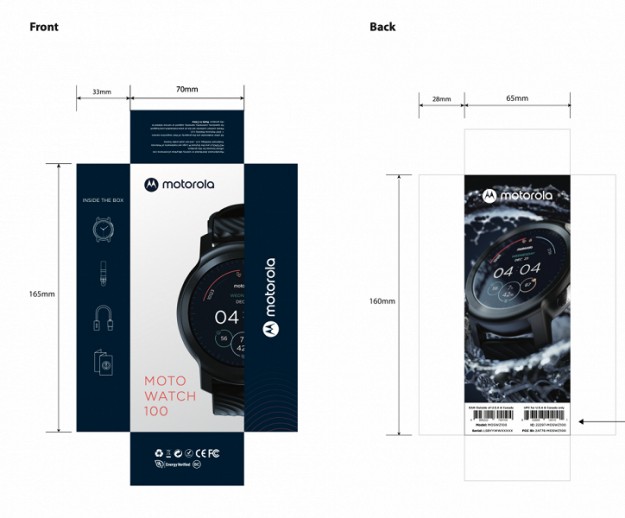 Бюджетные умные часы Moto Watch 100 готовятся к выходу на рынок