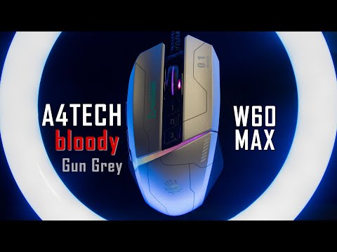 Видеообзор Bloody W60 Max - игровой дизайн в цвете Gun Gray