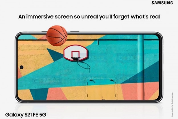 Samsung Galaxy S21 FE показался на рекламных изображениях
