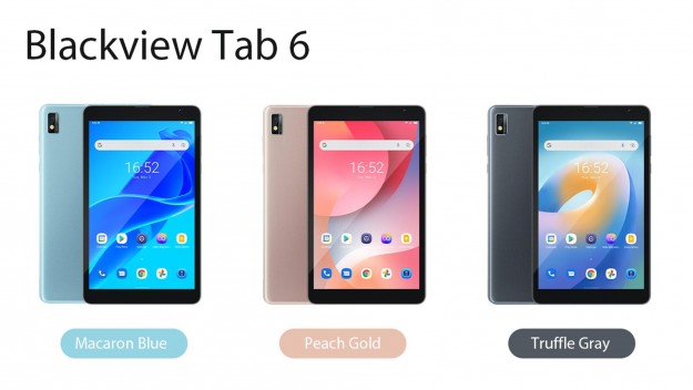 Blackview представляет новый 8-дюймовый планшет - Tab 6 в тонком дизайне, весом 360 г, 2-SIM 4G и Android 11