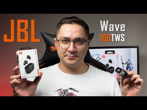 Видеообзор беспроводных наушников JBL Wave 100TWS - хороший звук с басами и цена в $40!