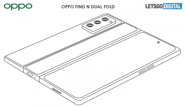 Oppo проектирует смартфон-книжку, складывающийся двумя способами